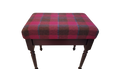 Scotland Tartan Fabric Footstool - High Coffee Table Upholstery