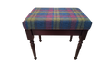 Elegant Harris Tweed Footstool | 100% Pure Wool High Coffee Table Upholstery